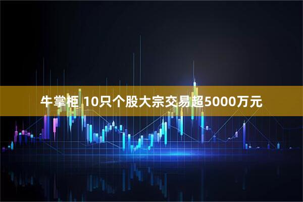 牛掌柜 10只个股大宗交易超5000万元