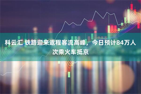 科云汇 铁路迎来返程客流高峰，今日预计84万人次乘火车抵京